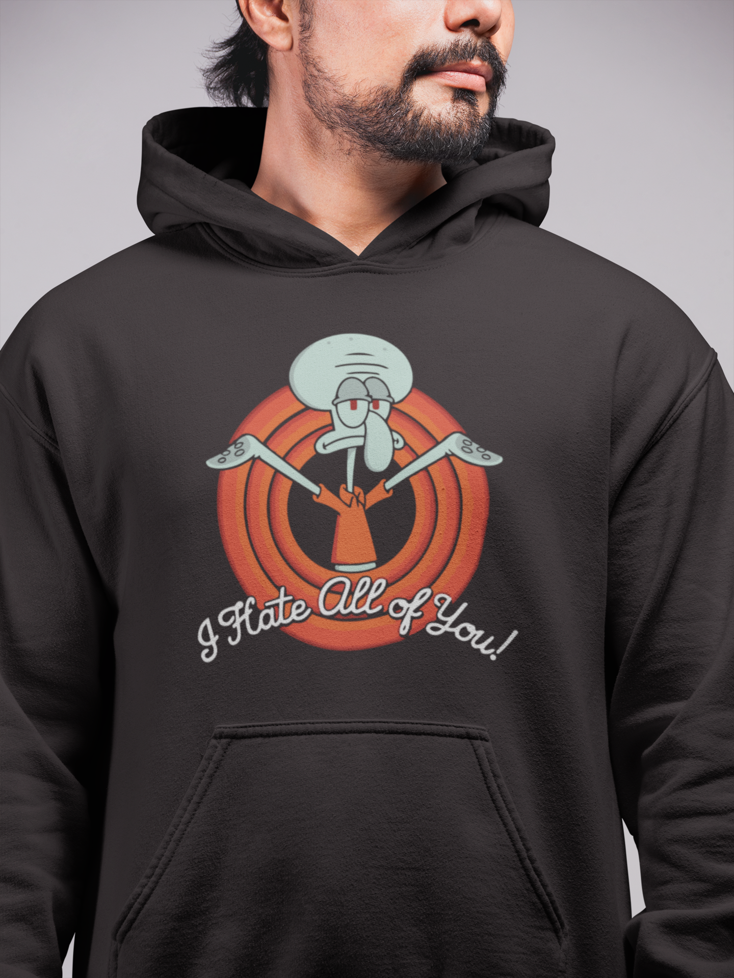 Spongebob Squidward Unisex Kapüşonlu Sweatshirt