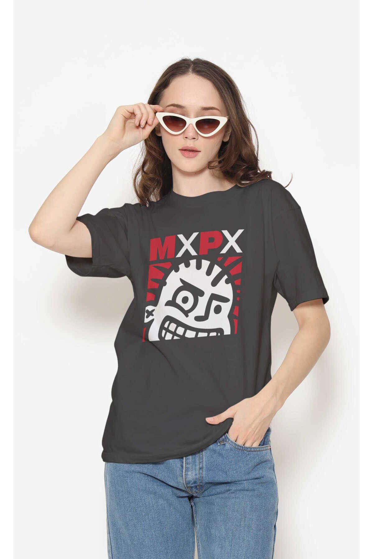 Mxpx Dijital Baskı Siyah Unisex Tişört