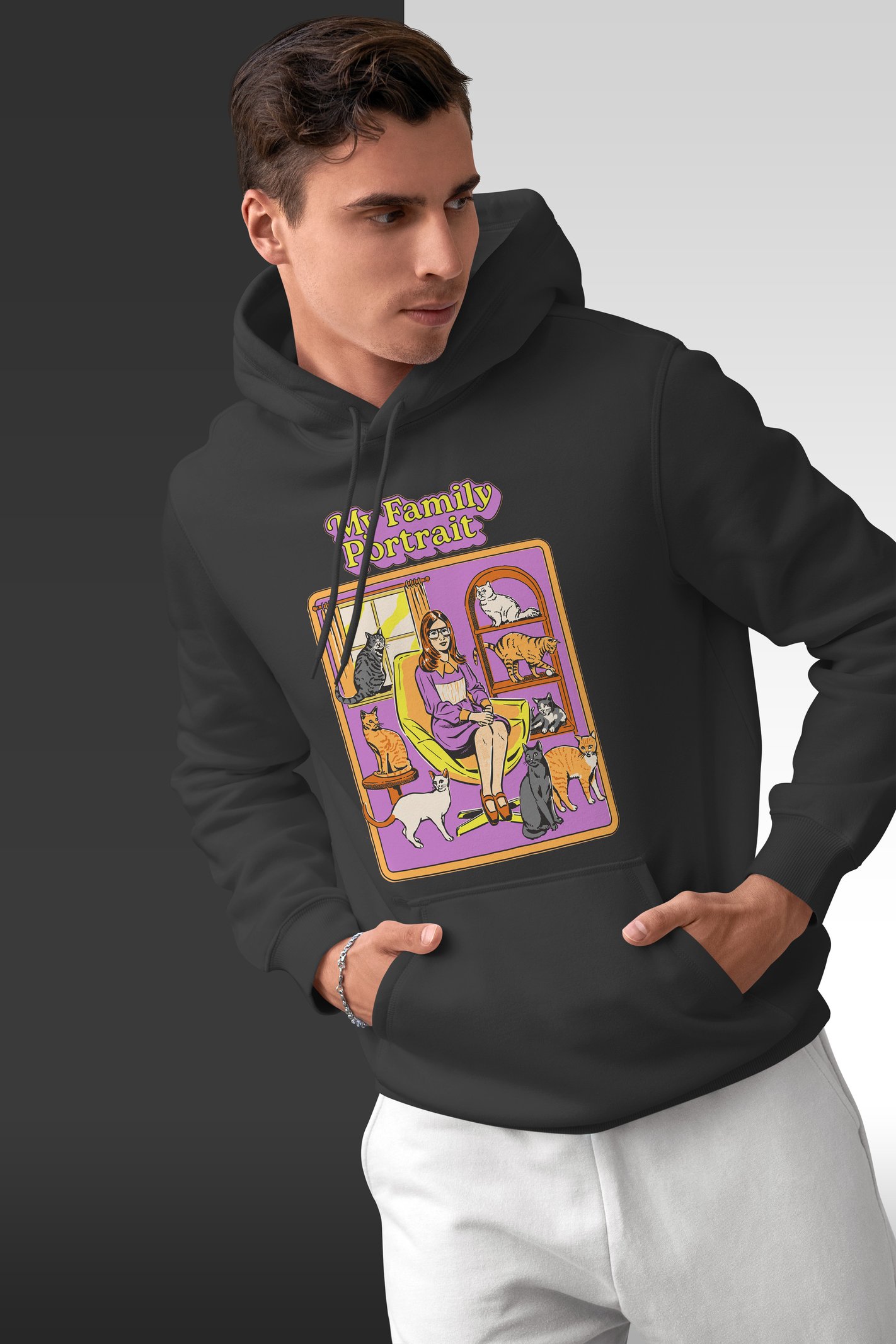 Portrait Kapüşonlu Unisex Sweatshirt