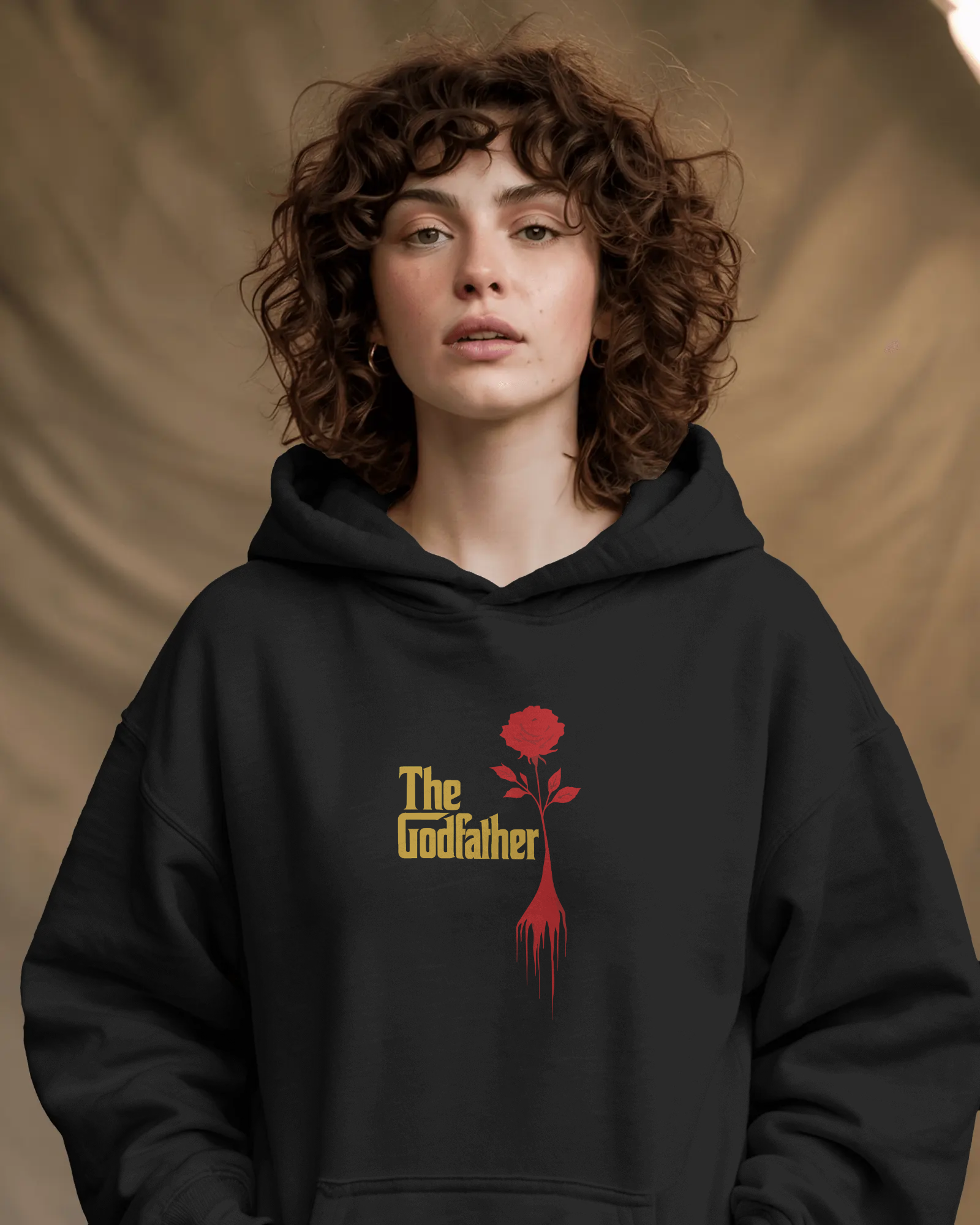 The Godfather Siyah Kapüşonlu Sweatshirt