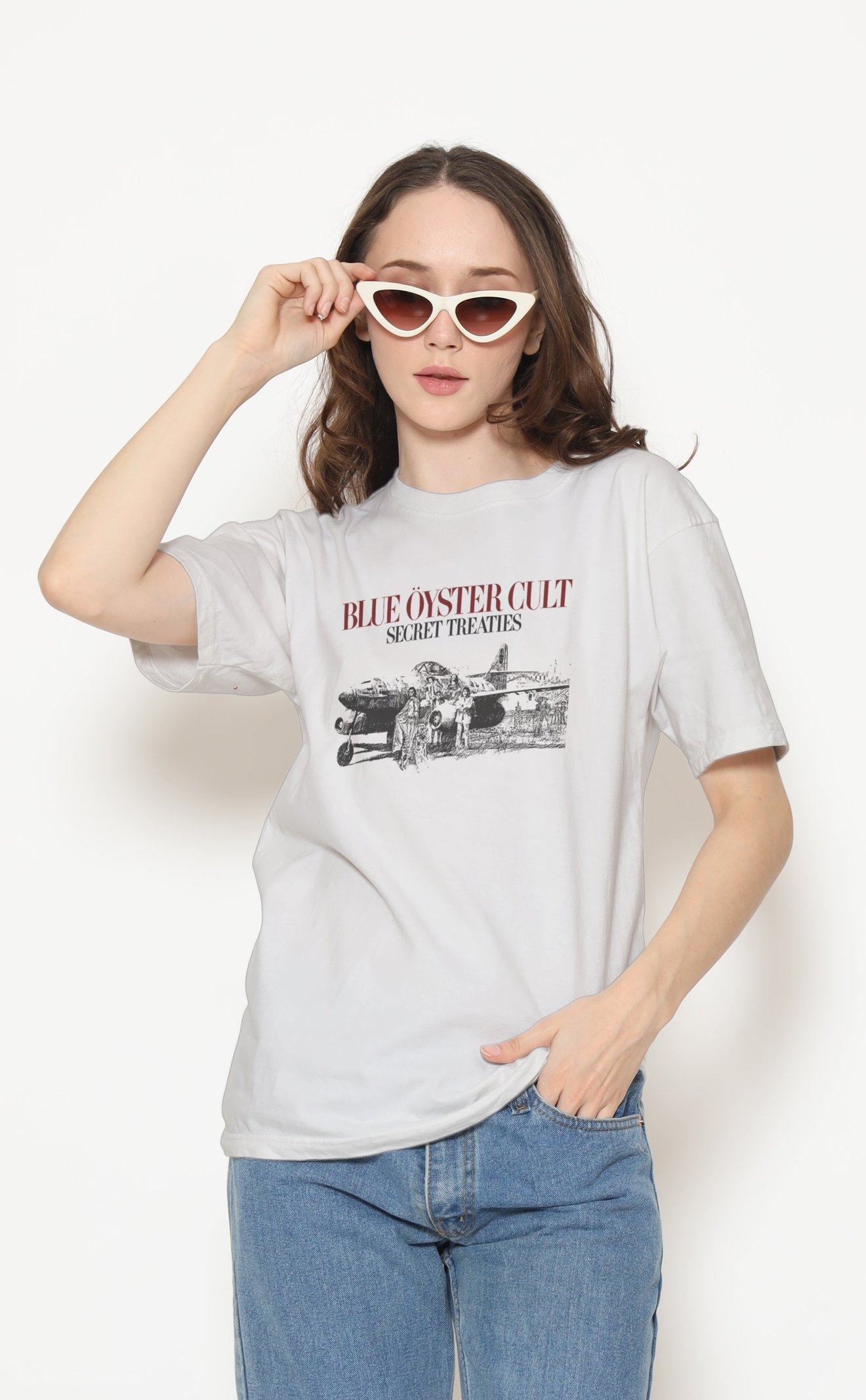 Blue Öyster Cult Unisex Beyaz Tişört