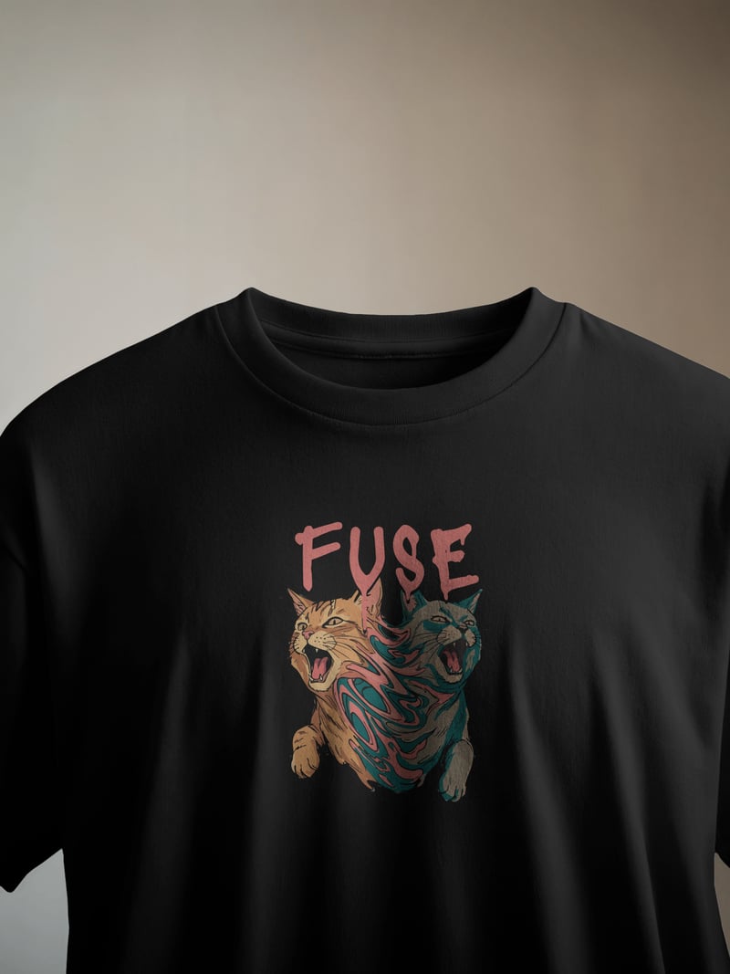 Fuse Siyah Tişört