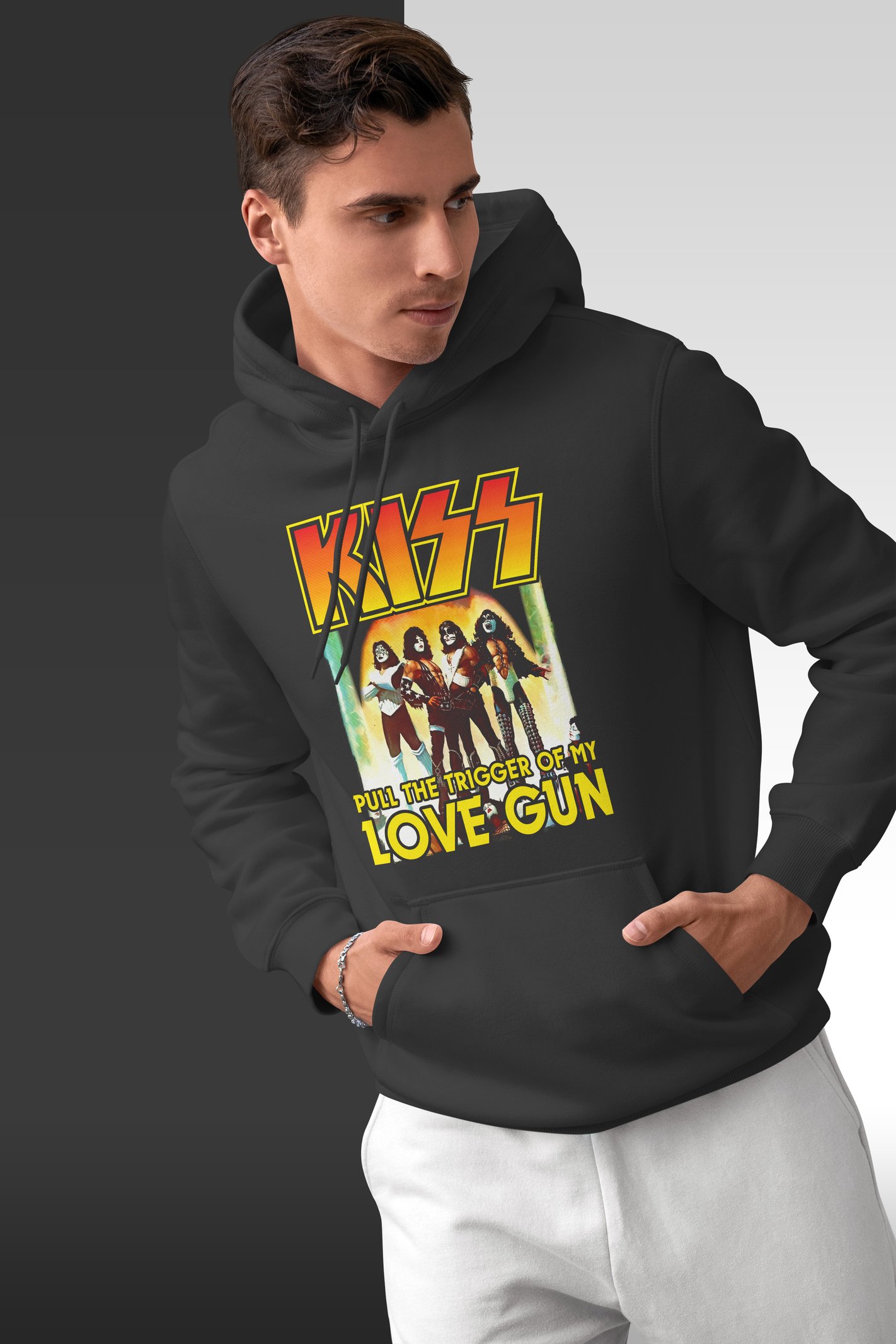 Kiss Kapüşonlu Unisex Sweatshirt