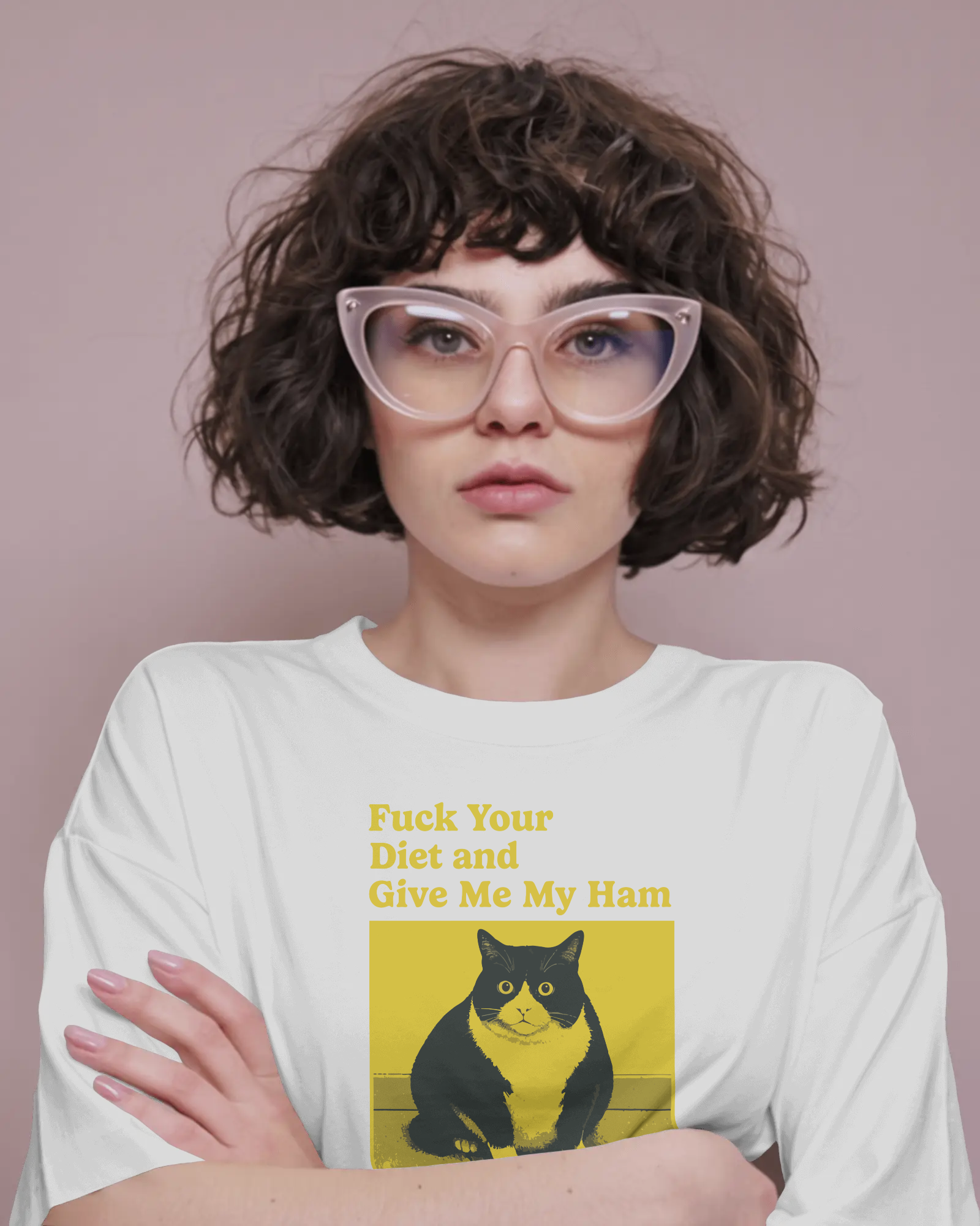 F*ck Your Diet Beyaz Tişört
