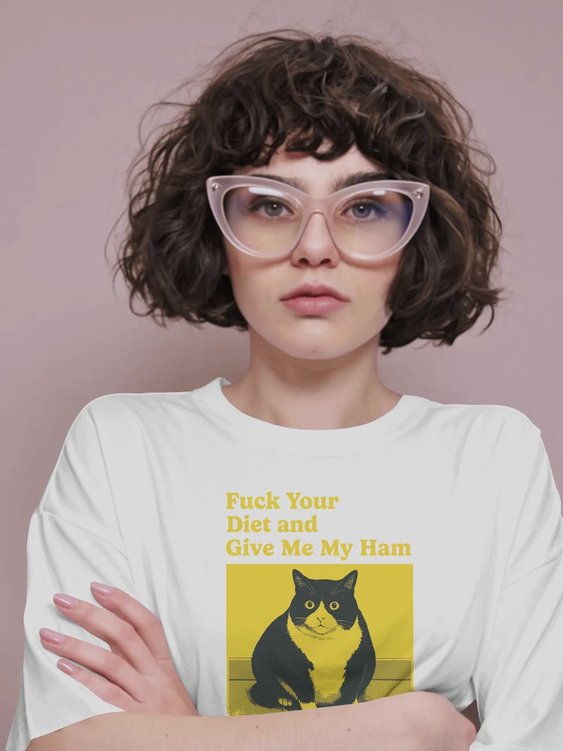F*ck Your Diet Beyaz Tişört