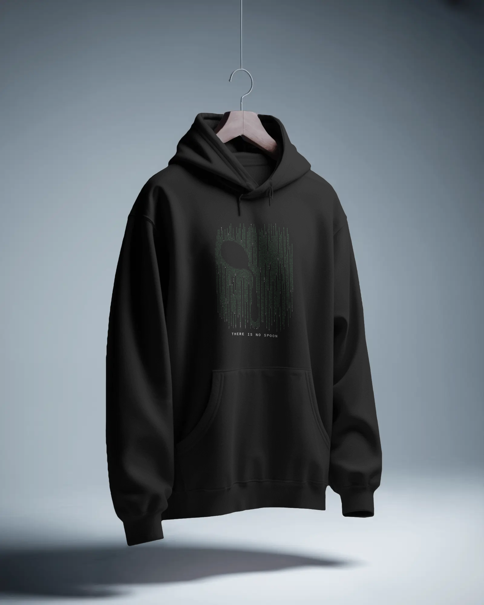 The Matrix Siyah Kapüşonlu Sweatshirt