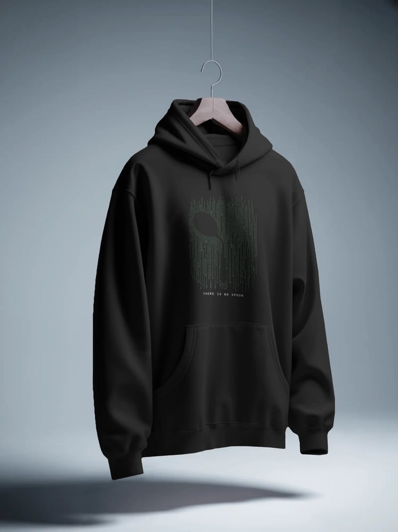 The Matrix Siyah Kapüşonlu Sweatshirt