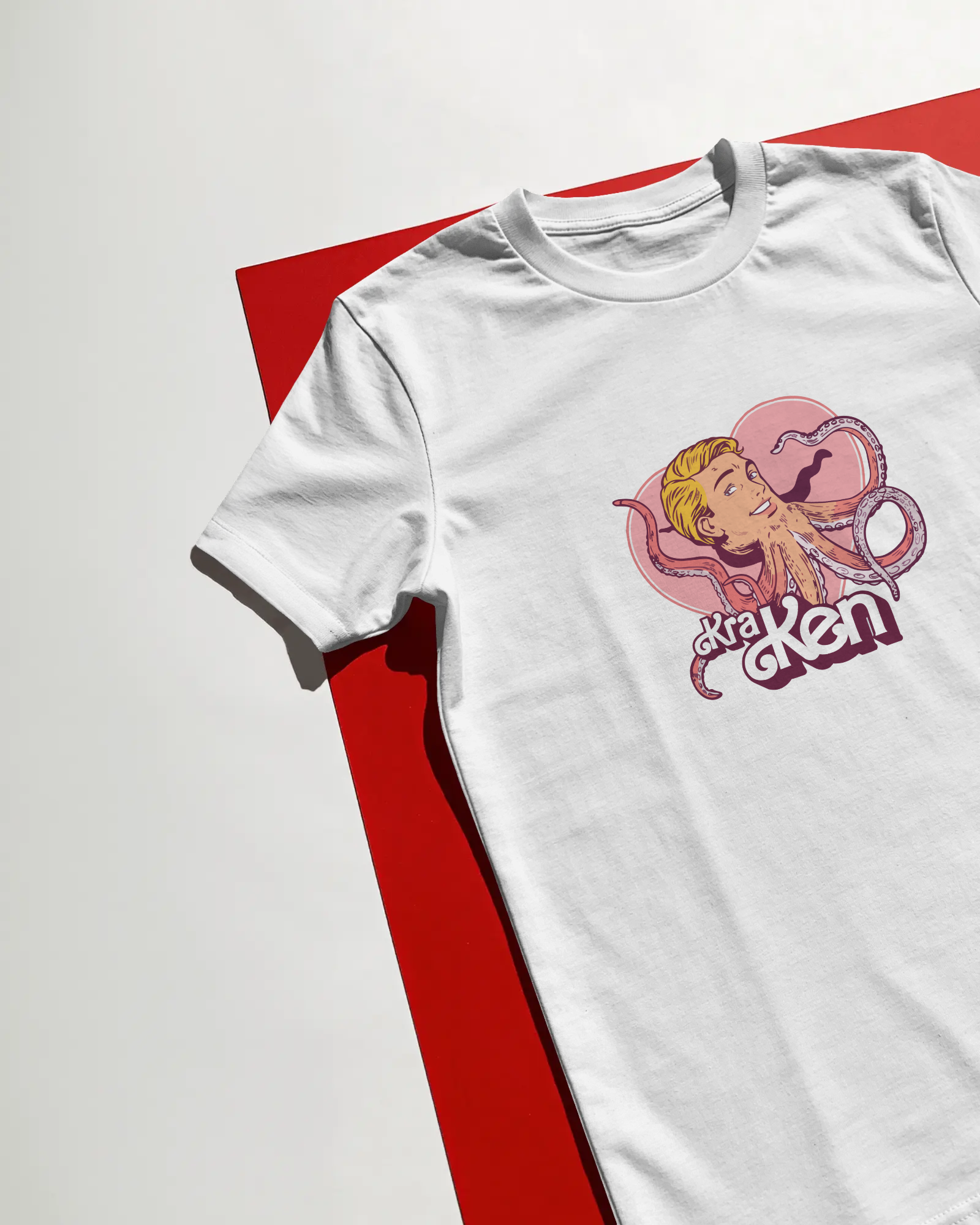 Kraken Unisex Beyaz Tişört