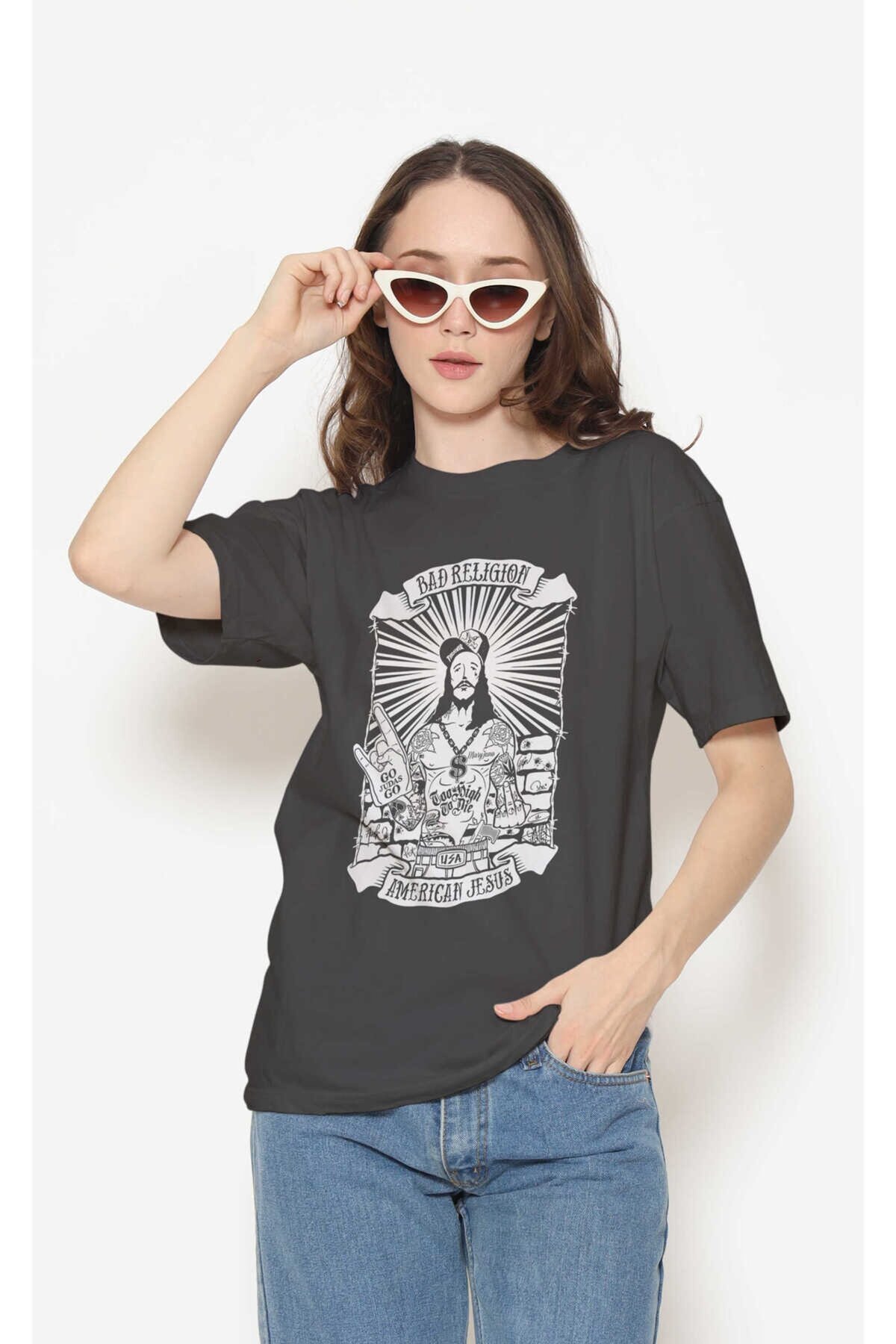 Bad Religion Dijital Baskı Siyah Unisex Tişört