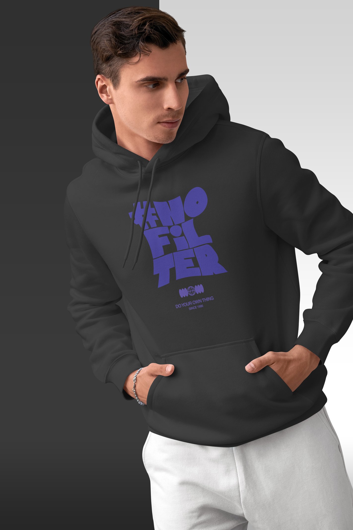 No Filter Kapüşonlu Unisex Sweatshirt