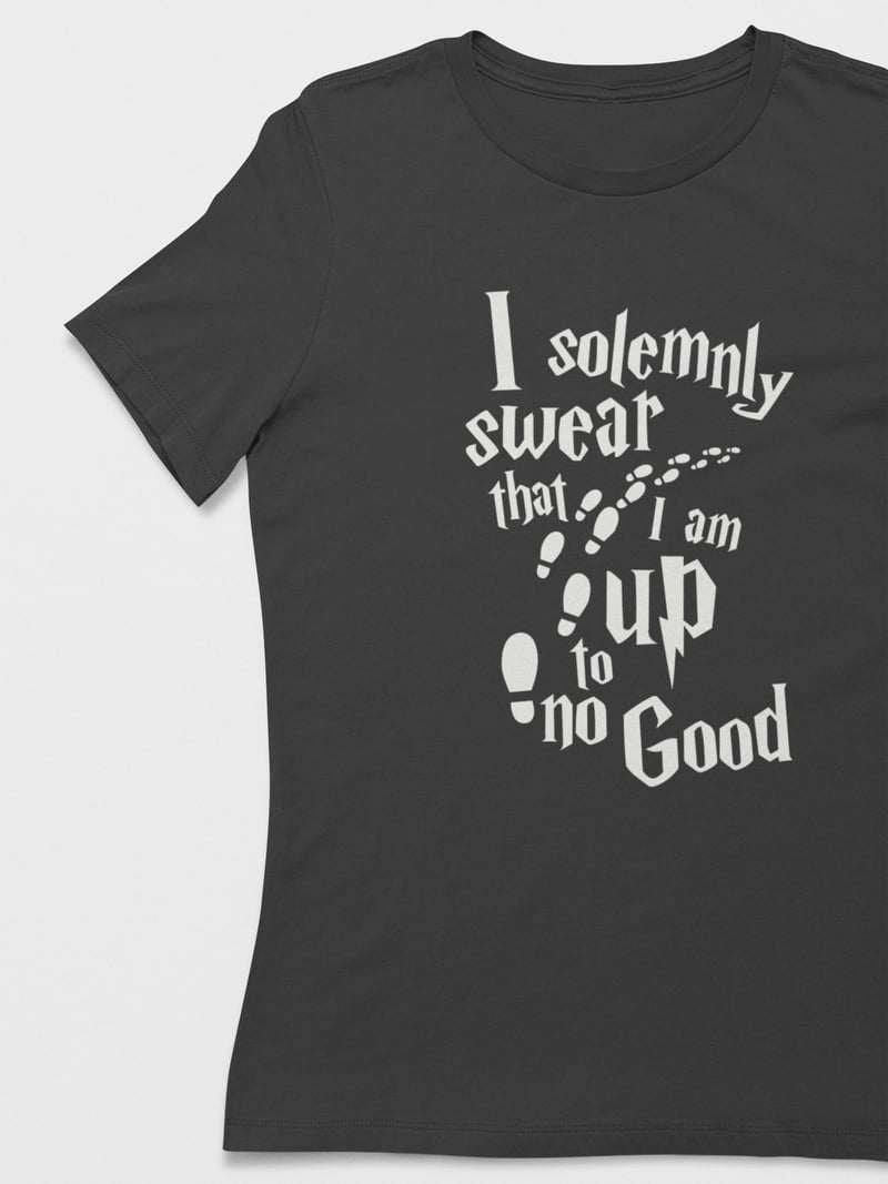 Harry Potter Unisex Siyah Tişört
