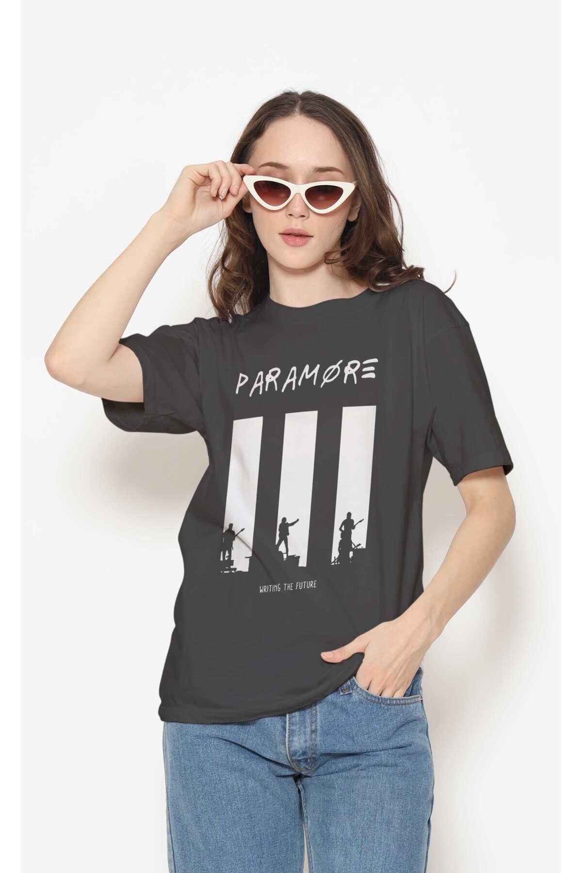 Paramore Dijital Baskı Siyah Unisex Tişört