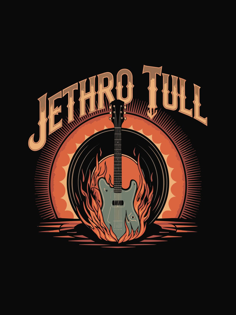 Jethro Tull baskısının kendisi, ürün üzerinde değil