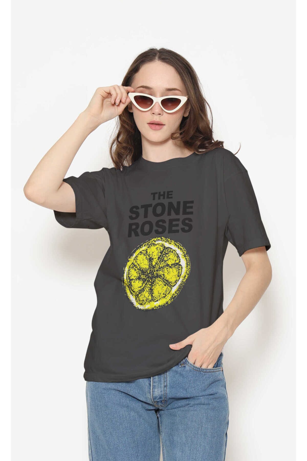 The Stone Roses Dijital Baskı Siyah Unisex Tişört