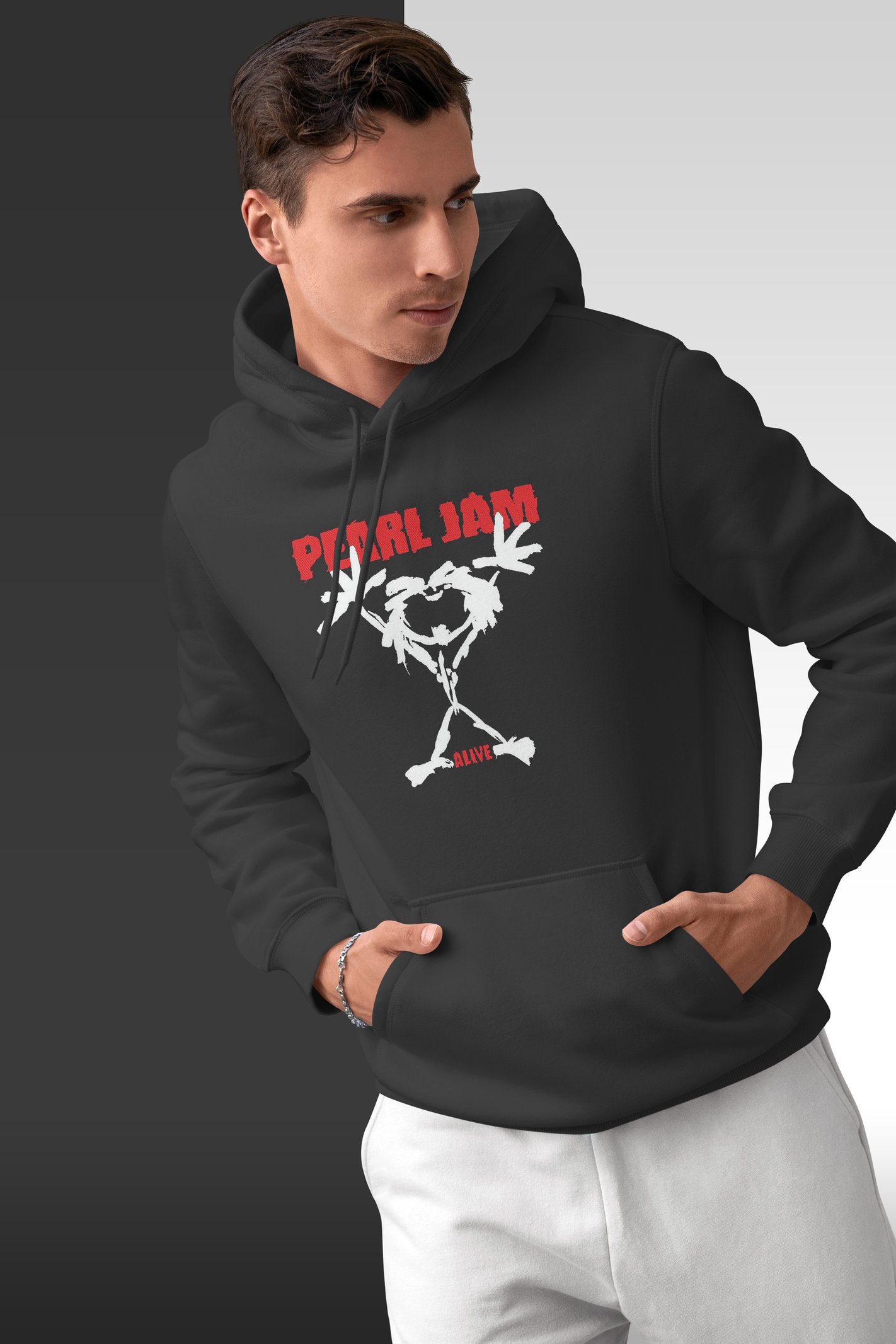 Pearl Jam Kapüşonlu Unisex Sweatshirt
