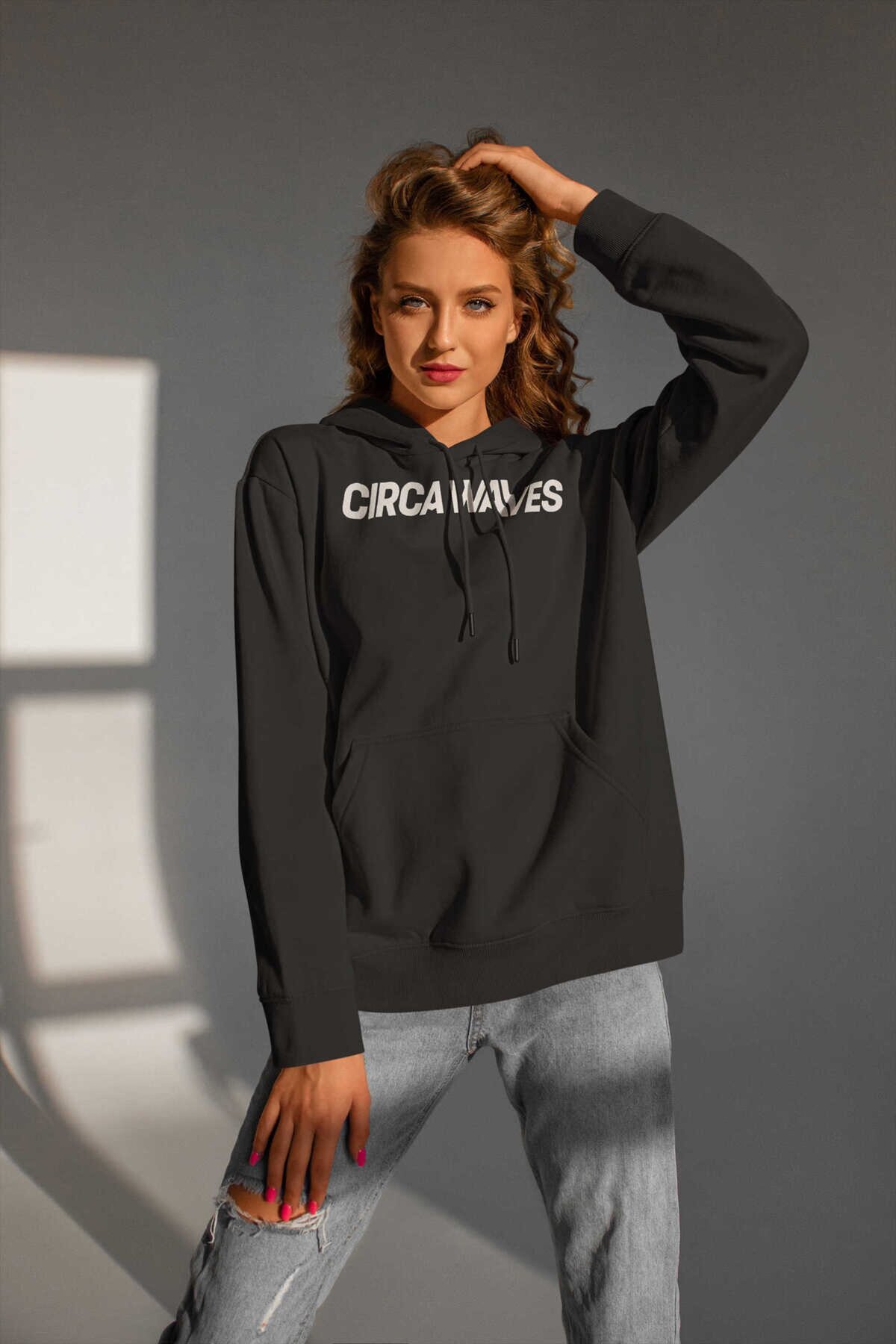 Circa Waves Dijital Baskı Kapüşonlu Unisex Sweatshirt