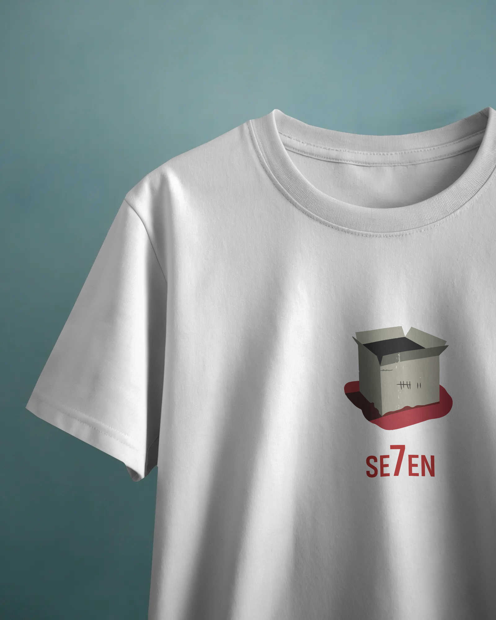 se7en Kutu Beyaz Tişört