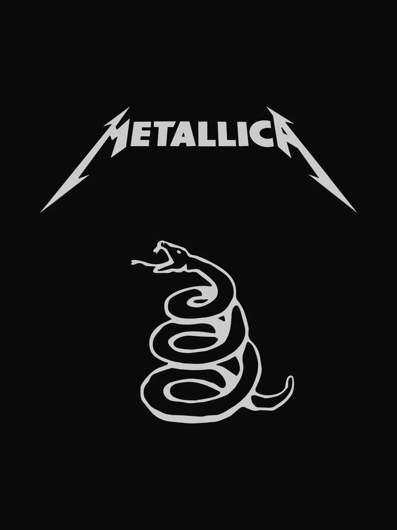 Metallica Yılan baskısının kendisi, ürün üzerinde değil