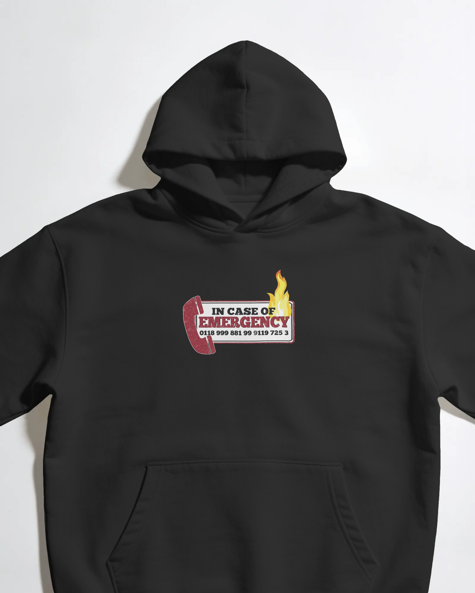 The IT Crowd Siyah Kapüşonlu Sweatshirt