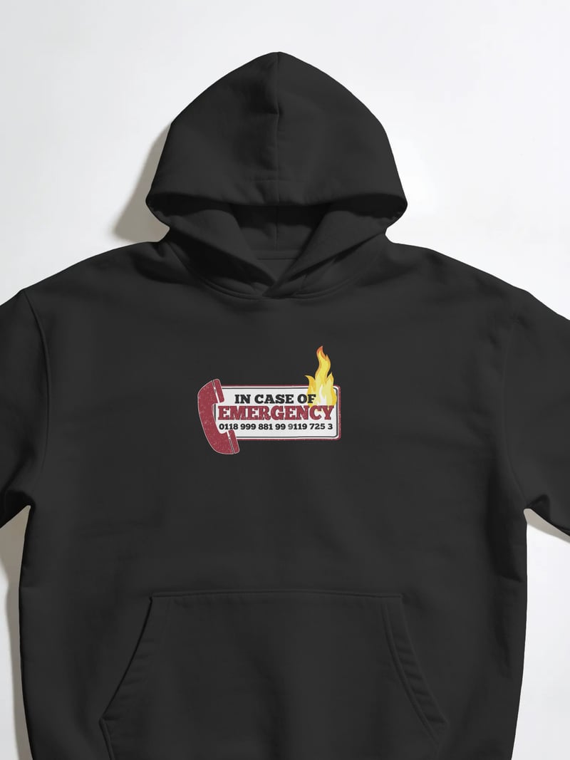 The IT Crowd Siyah Kapüşonlu Sweatshirt