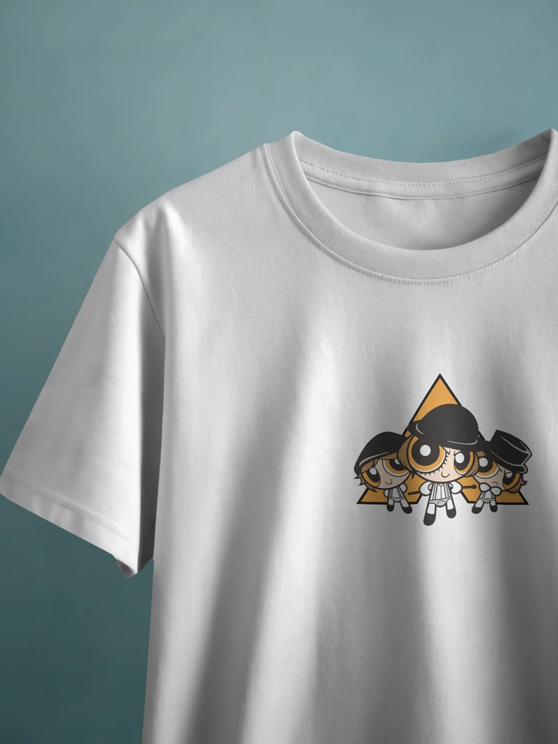 Powerpuff Orange Unisex Beyaz Tişört
