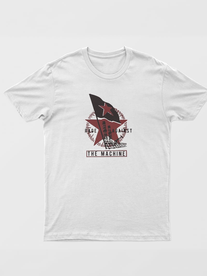 Rage Against the Machine Unisex Beyaz Tişört