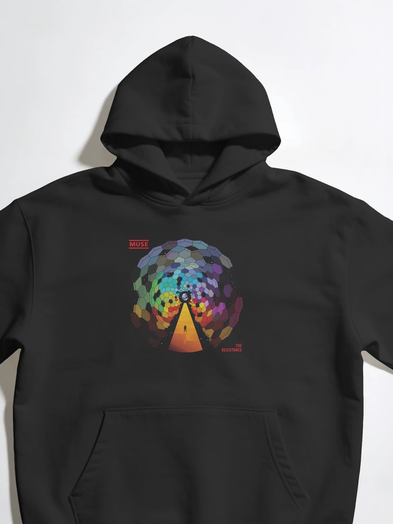 Muse Siyah Kapüşonlu Sweatshirt