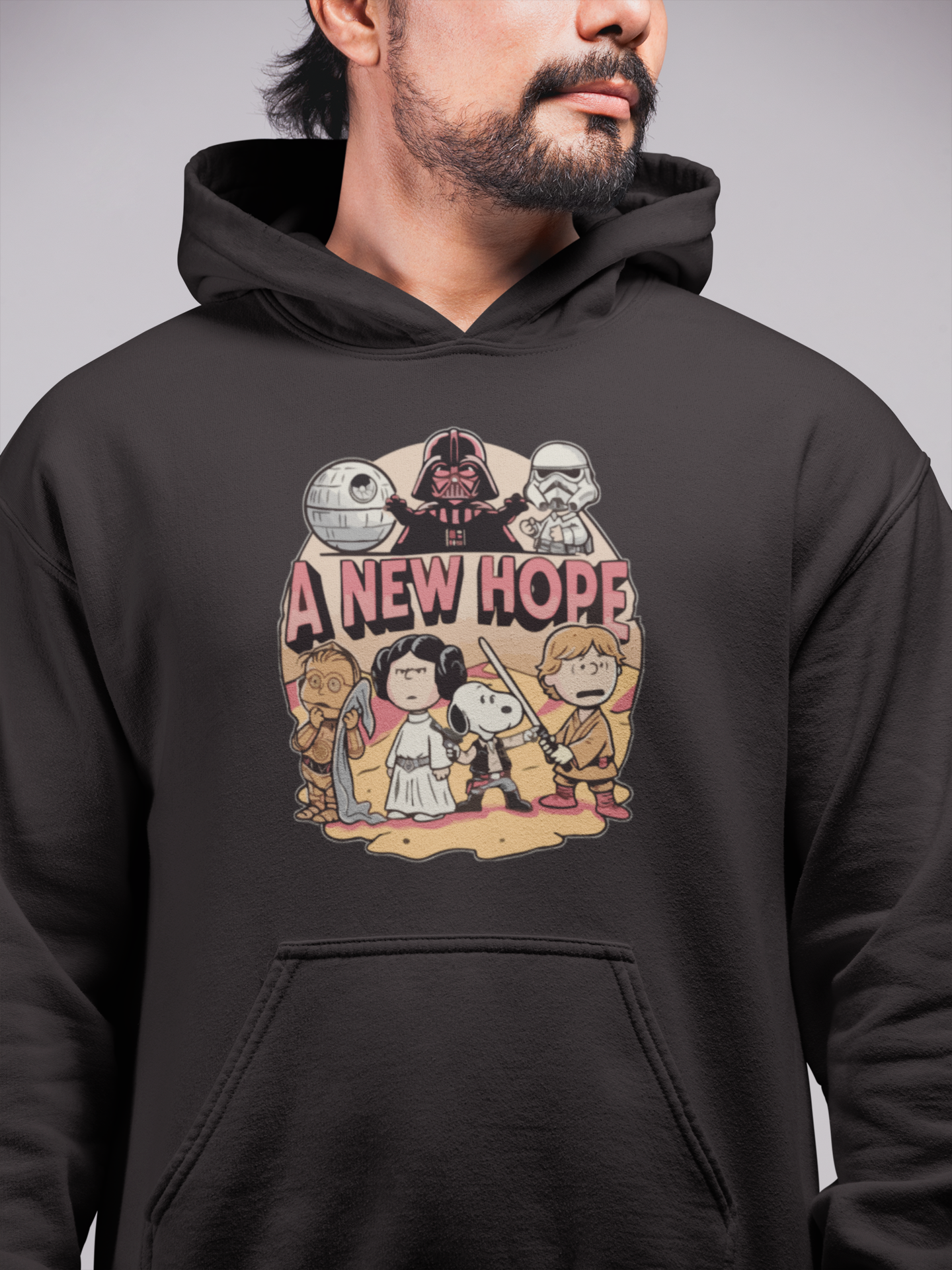 Star Wars Snoopy Unisex Kapüşonlu Sweatshirt