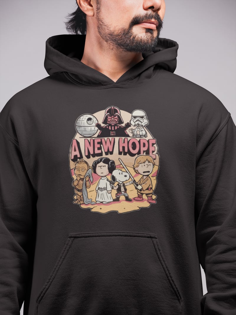 Star Wars Snoopy Unisex Kapüşonlu Sweatshirt