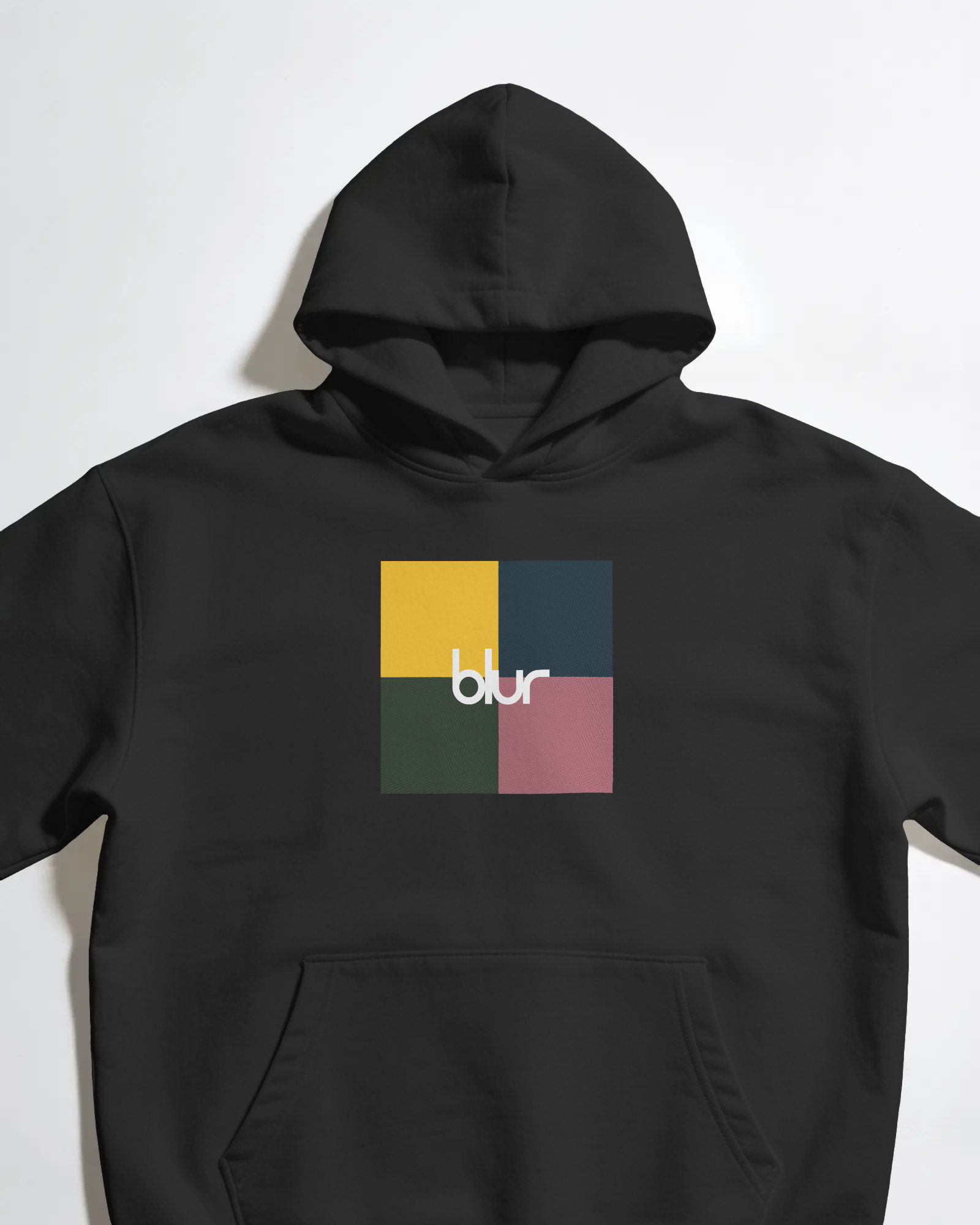 Blur Siyah Kapüşonlu Sweatshirt