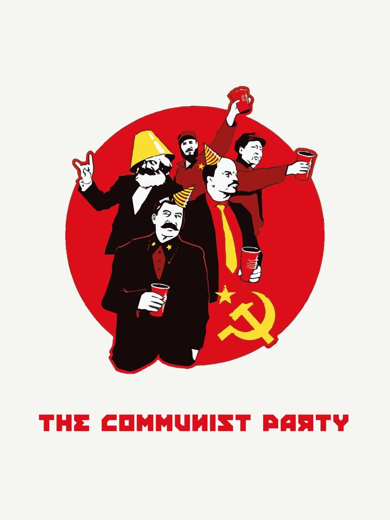 The Communist Party baskısının kendisi, ürün üzerinde değil
