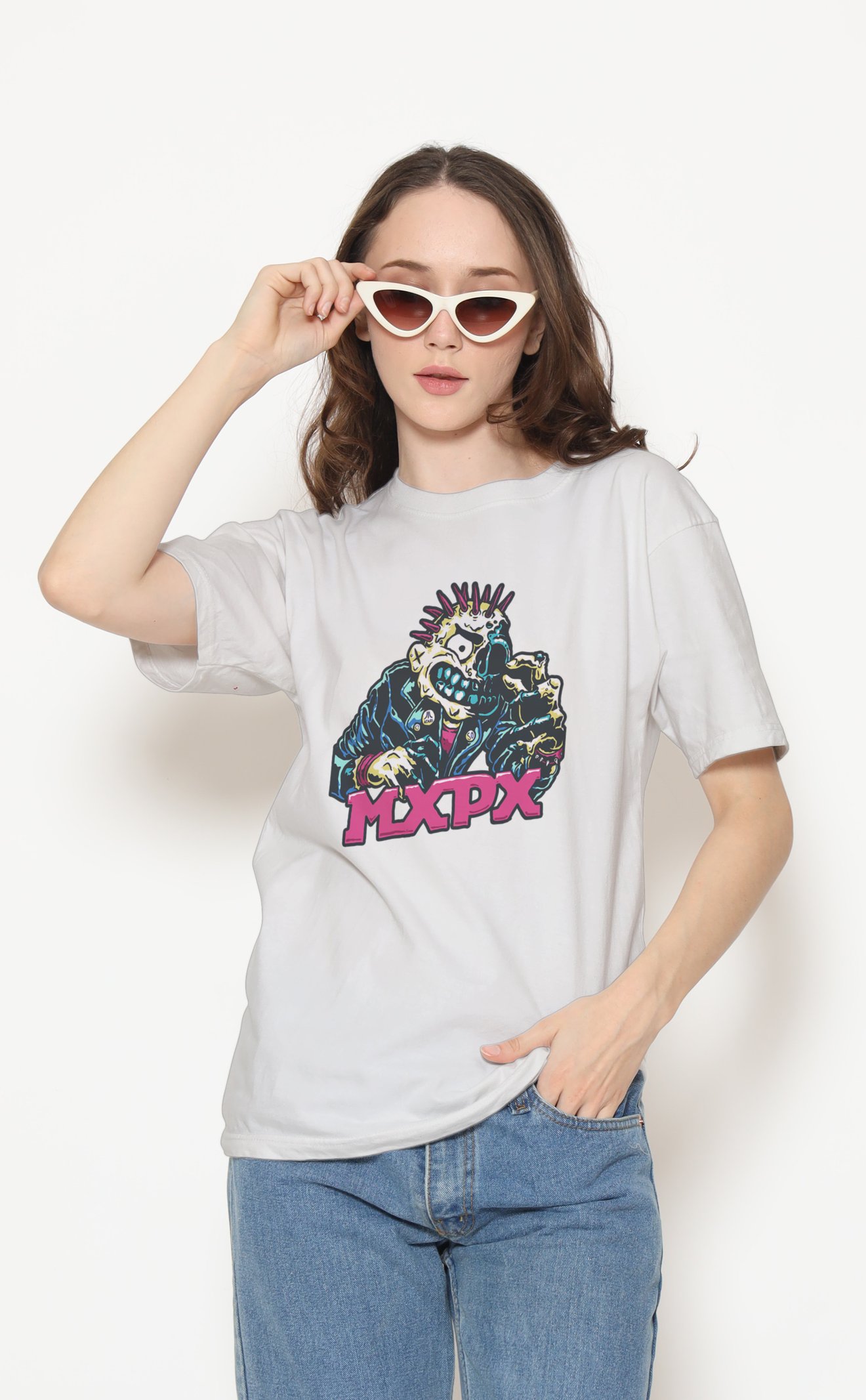 MXPX Unisex Beyaz Tişört