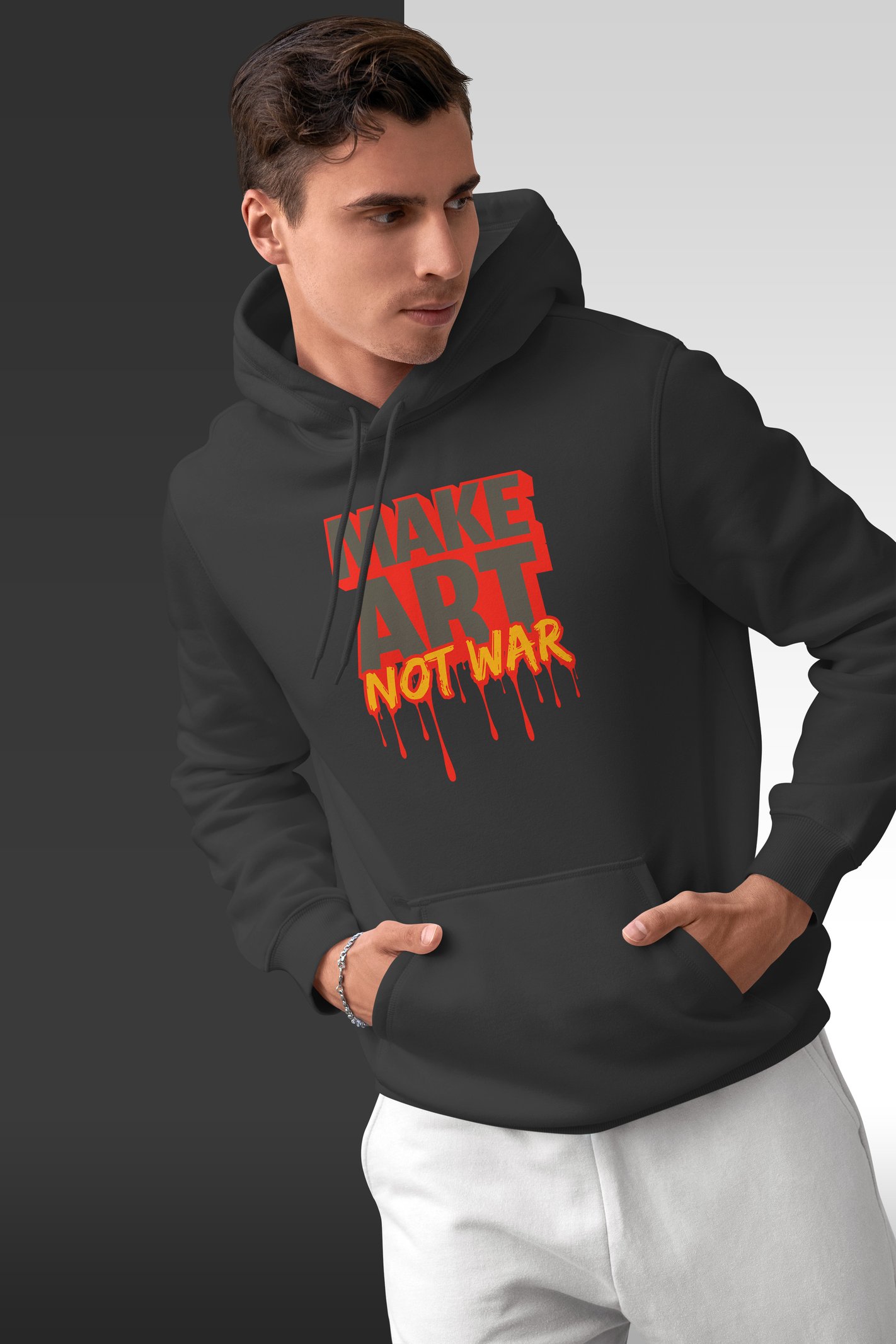 Make Art Kapüşonlu Unisex Sweatshirt