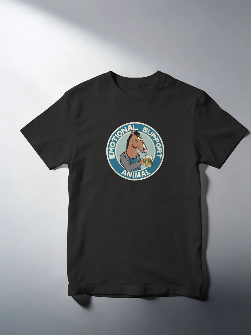 Bojack Horseman At Siyah Tişört