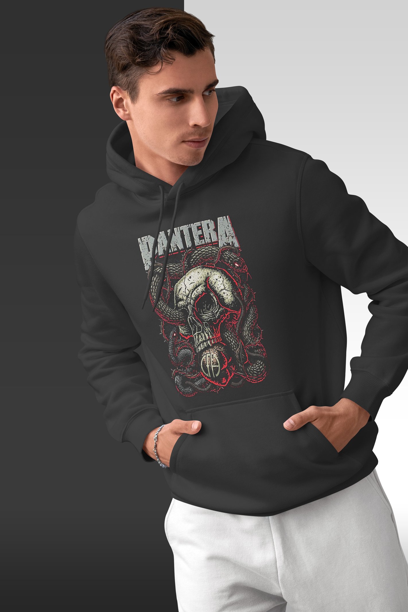 Pantera Kapüşonlu Unisex Sweatshirt