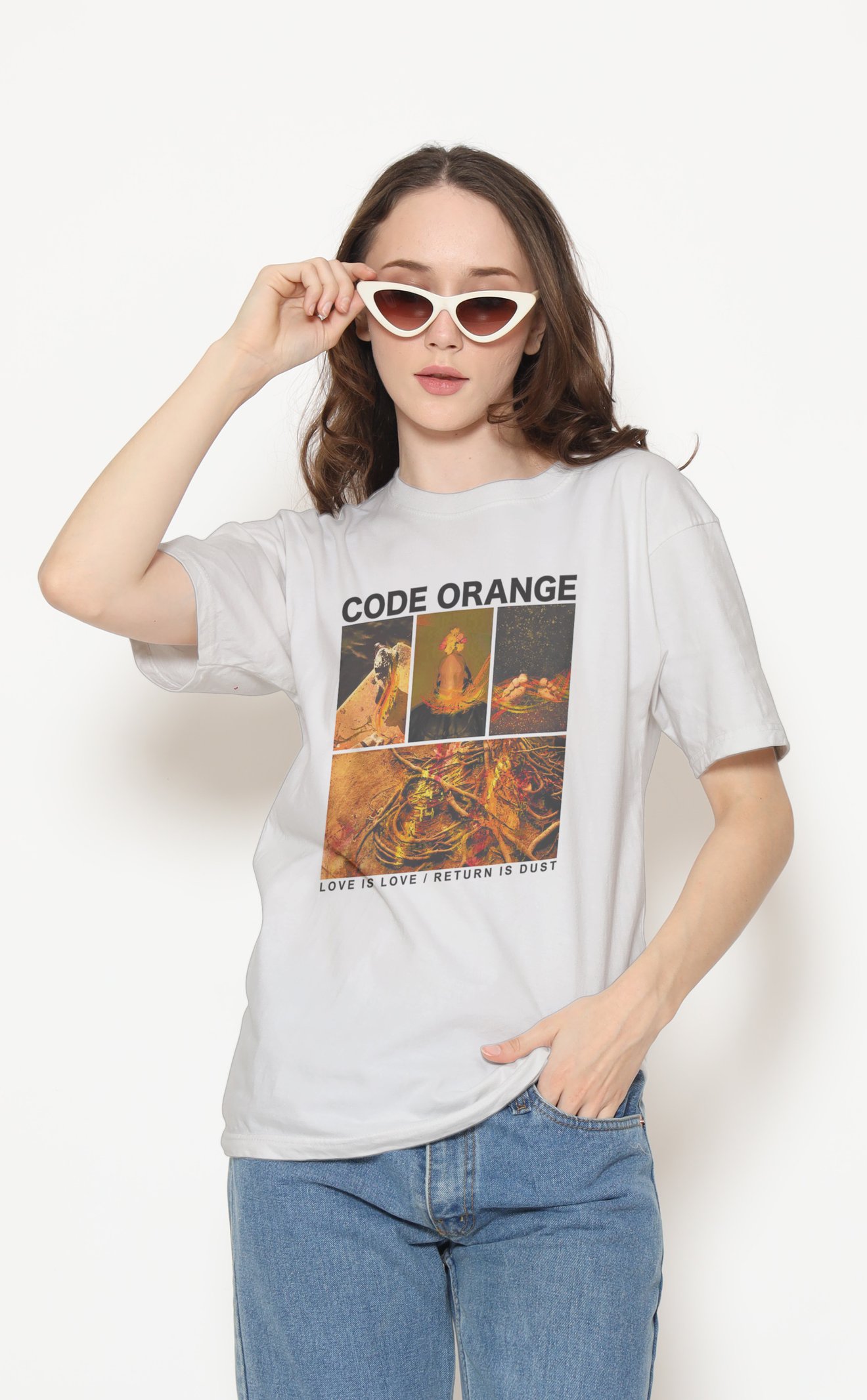 Code Orange Unisex Beyaz Tişört