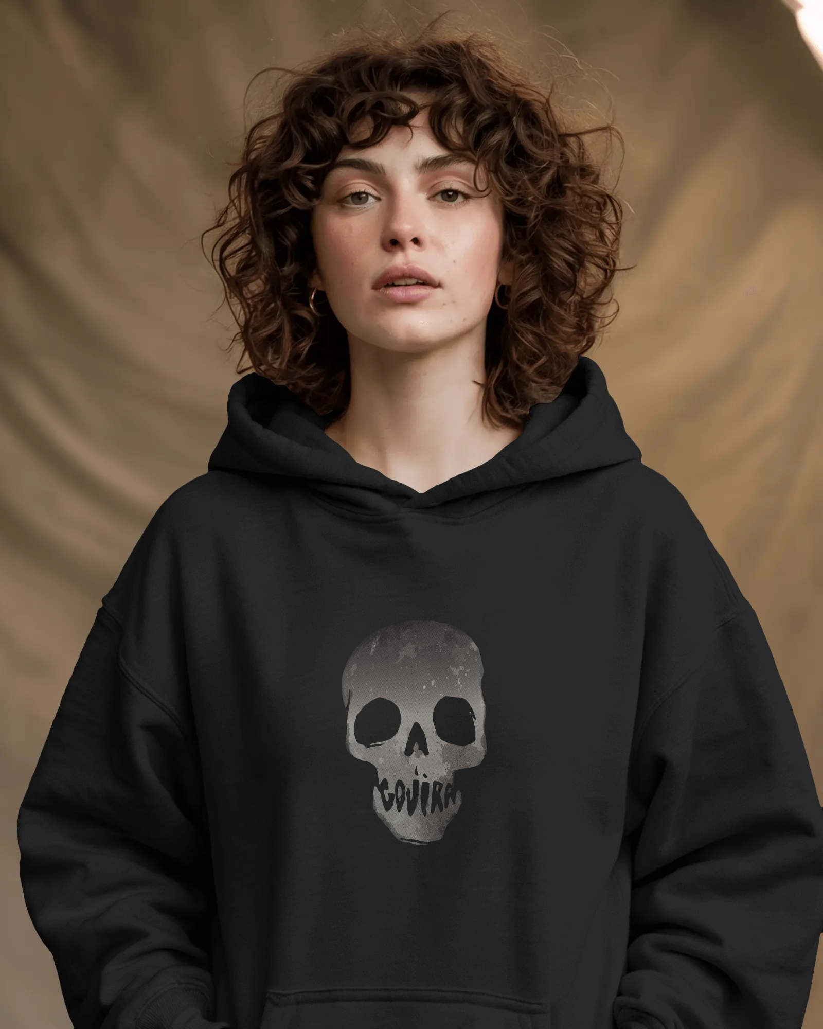 Gojira Kafatası Kapüşonlu Sweatshirt