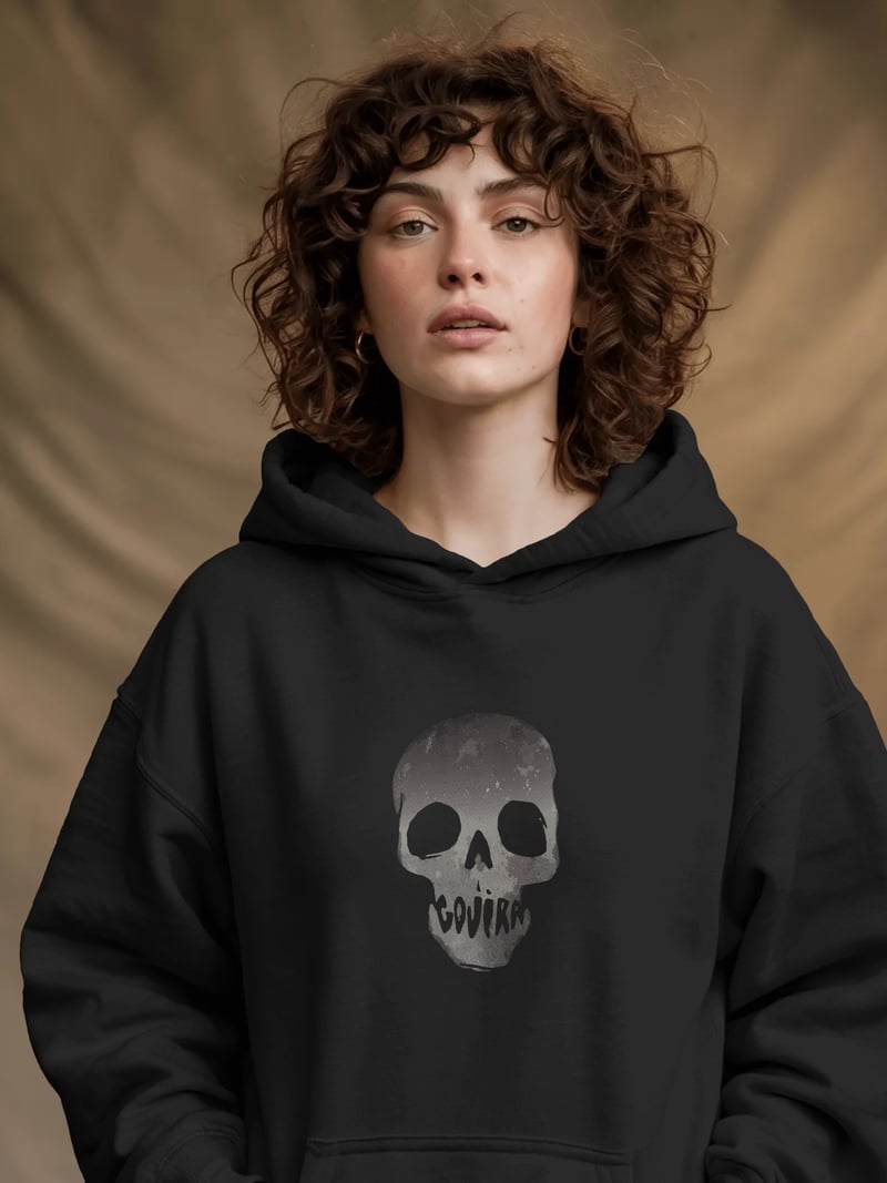 Gojira Kafatası Kapüşonlu Sweatshirt