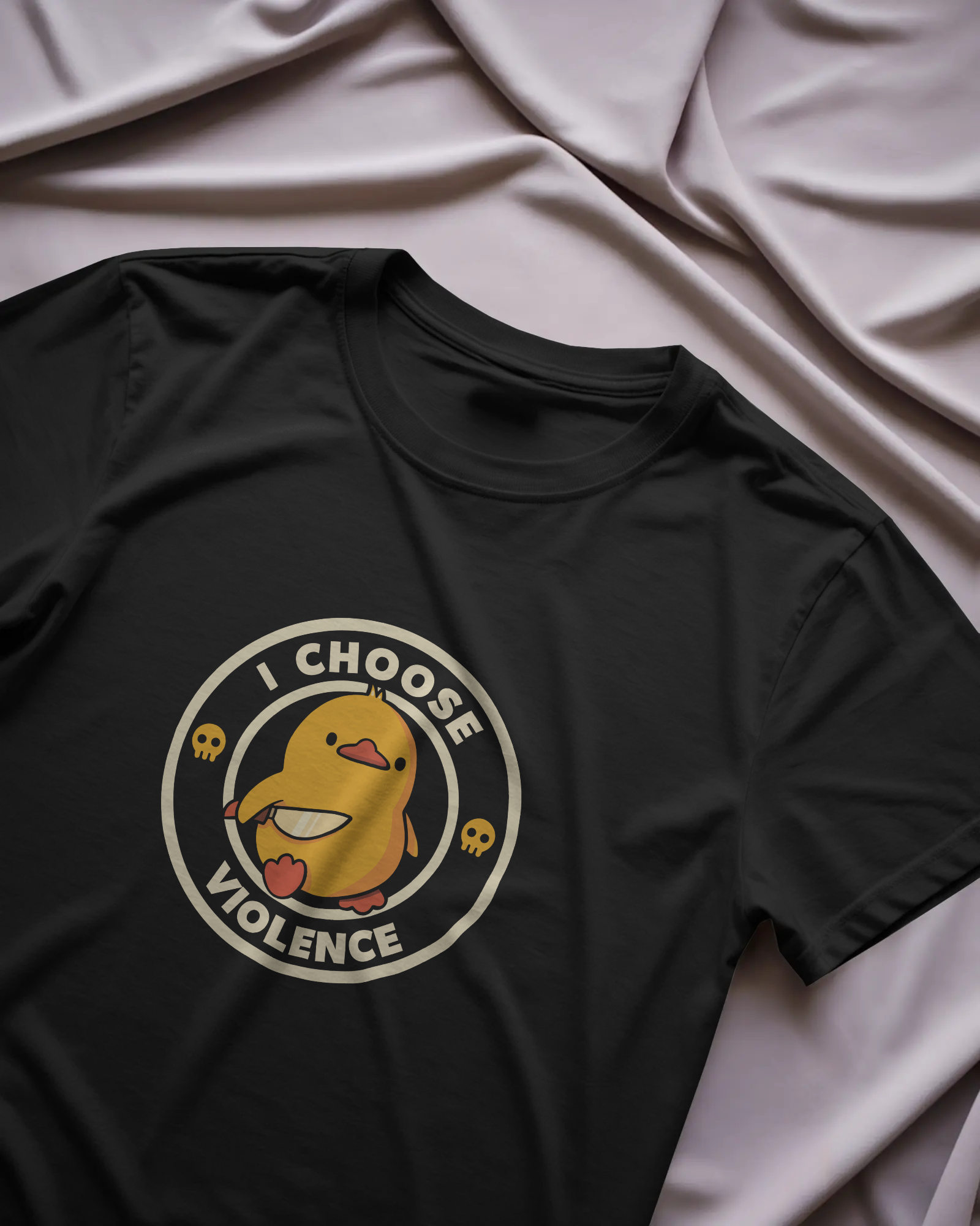 I Choose Violence Siyah Unisex Tişört