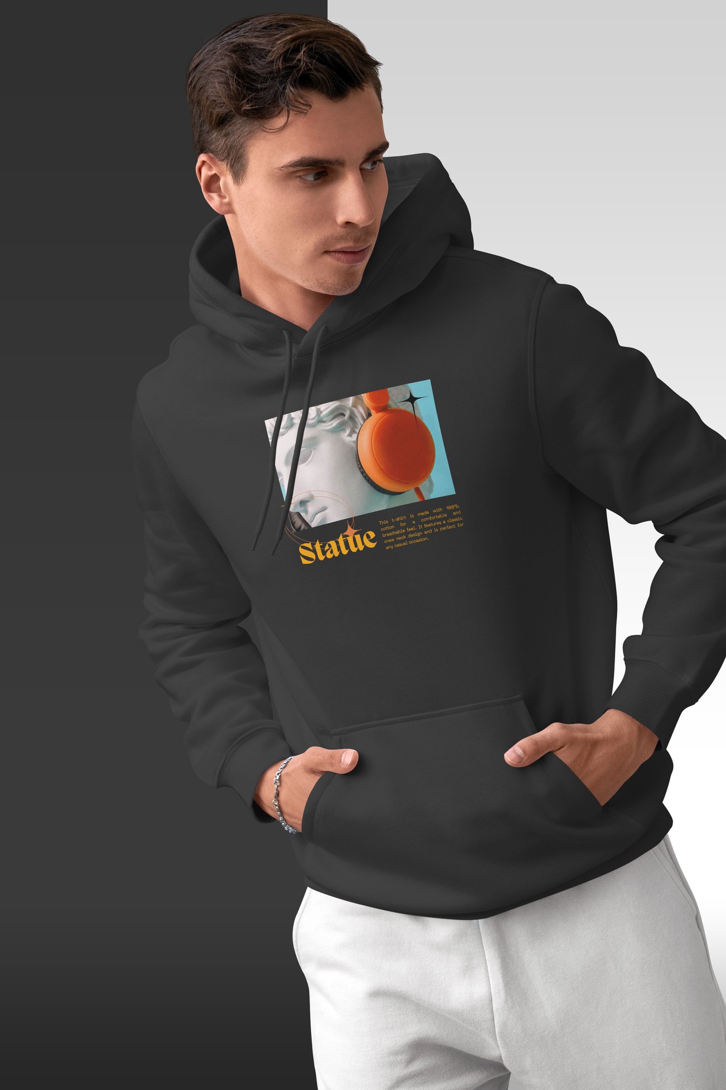 Statue Kapüşonlu Unisex Sweatshirt