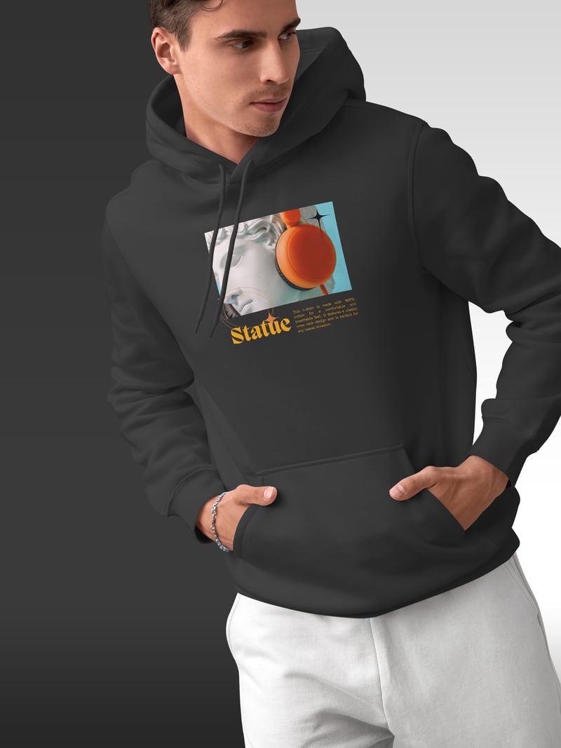 Statue Kapüşonlu Unisex Sweatshirt