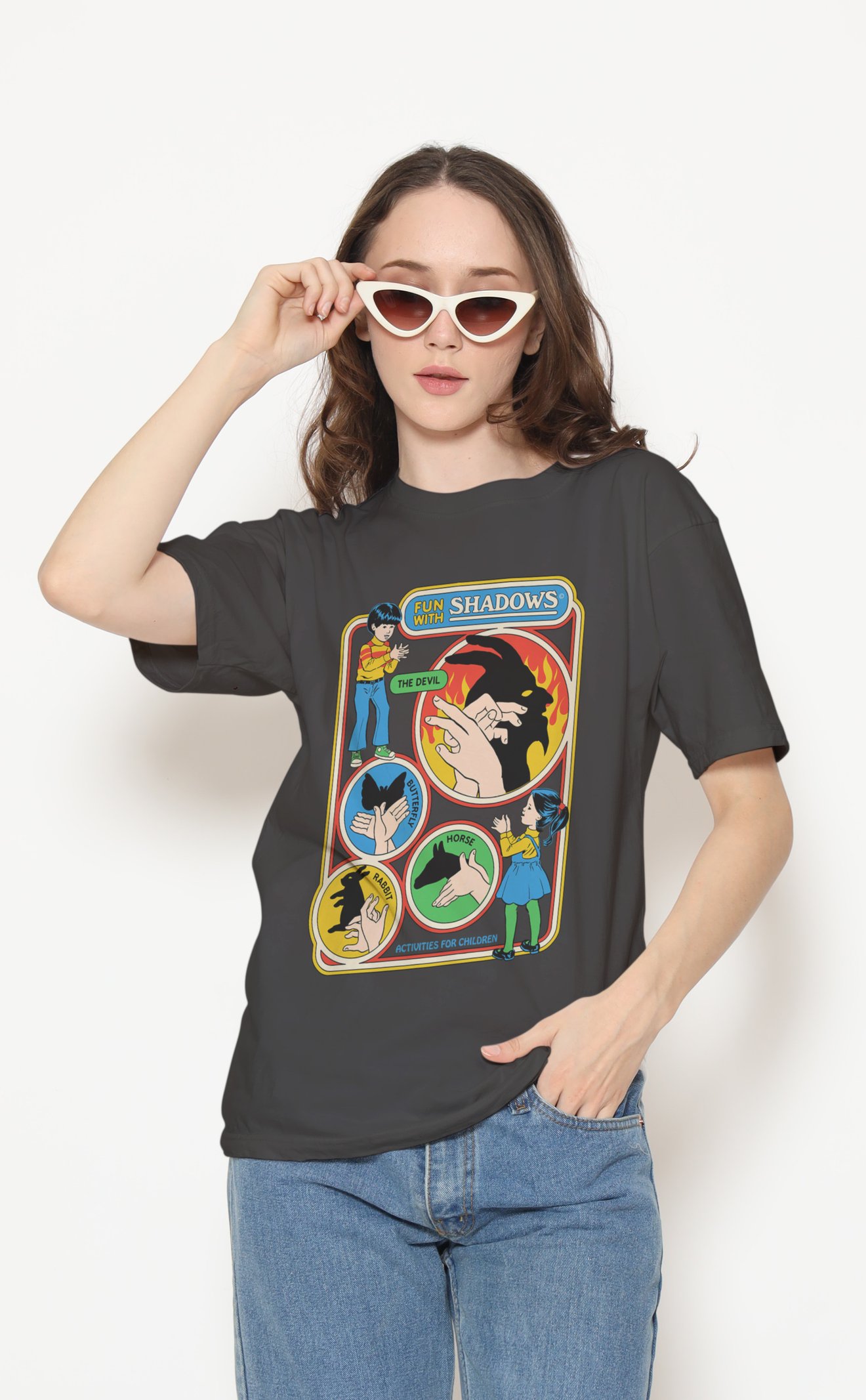 Shadows Dijital Baskı Unisex Tişört