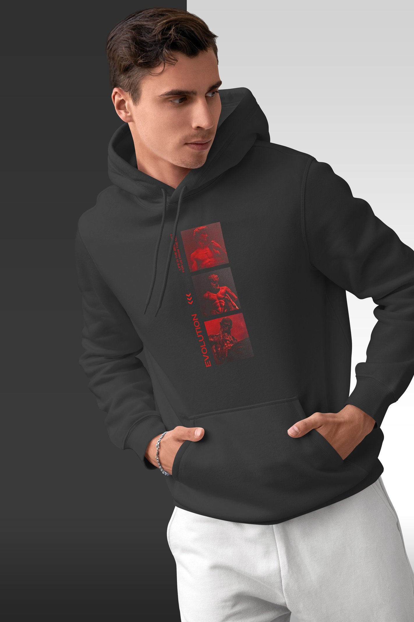 Evolution Kapüşonlu Unisex Sweatshirt