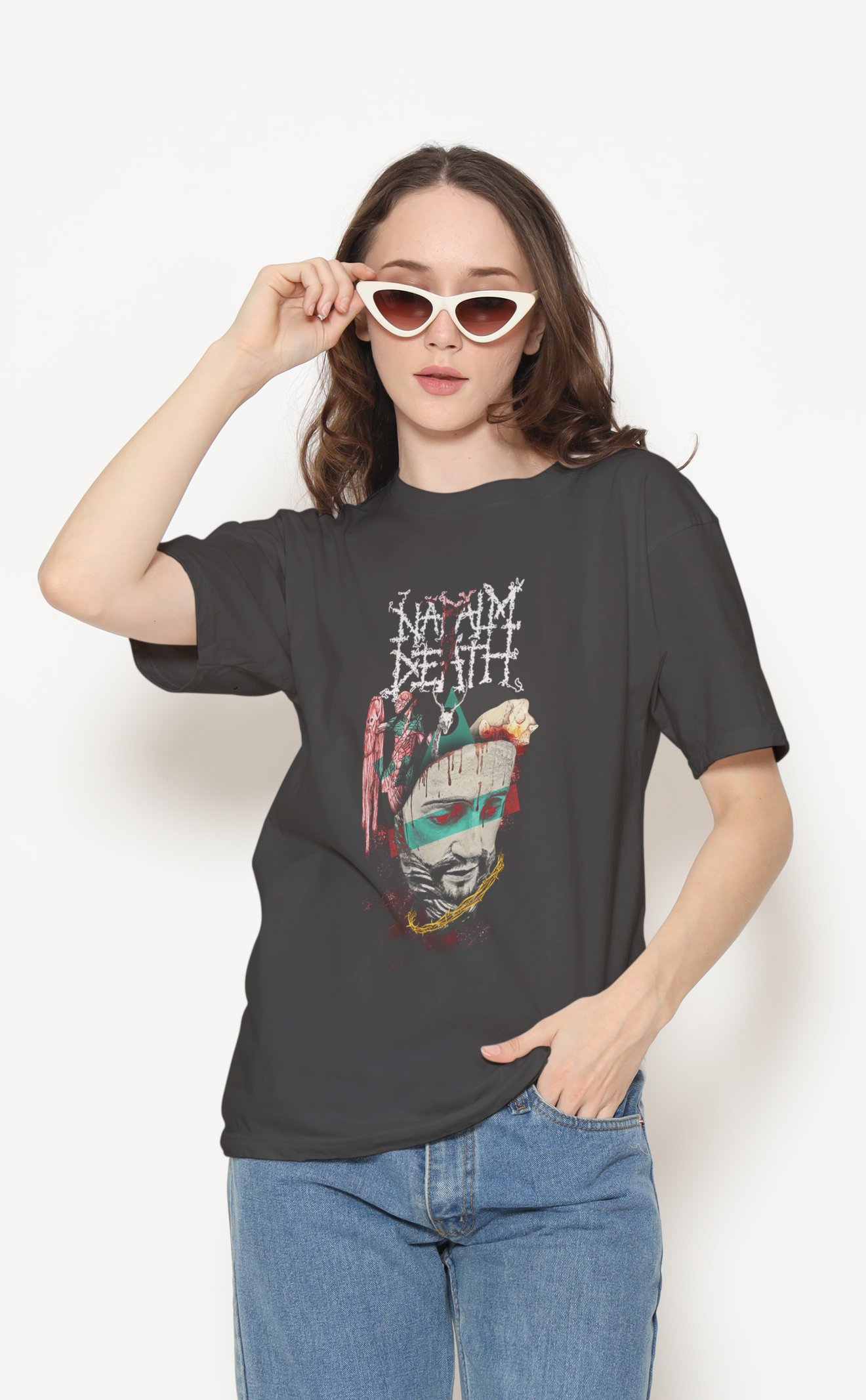 Napalm Death Dijital Baskı Unisex Tişört