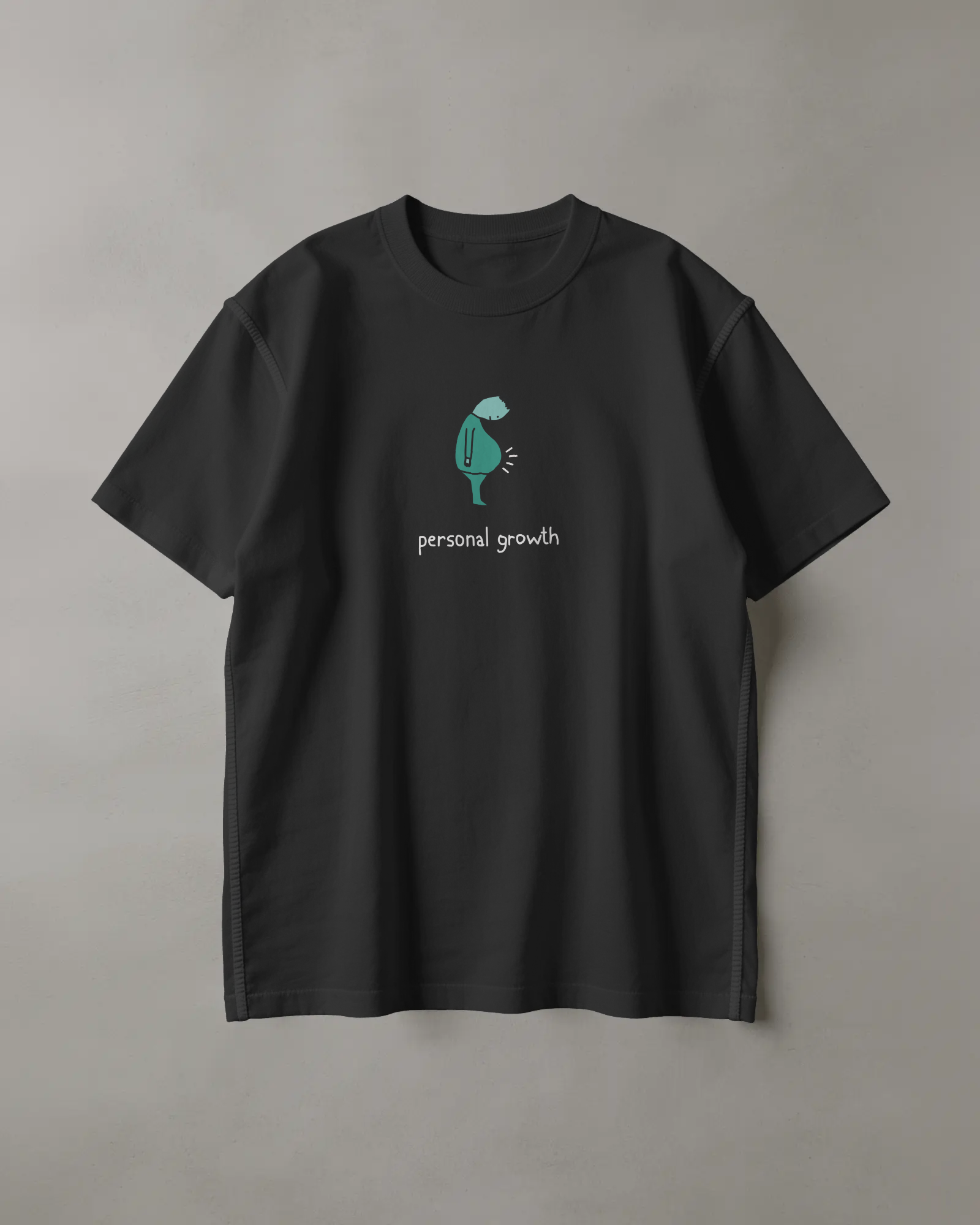 Personal Growth Siyah Tişört