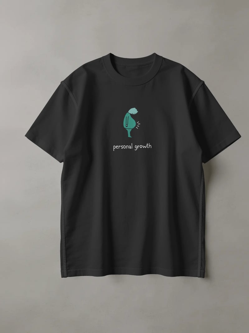 Personal Growth Siyah Tişört