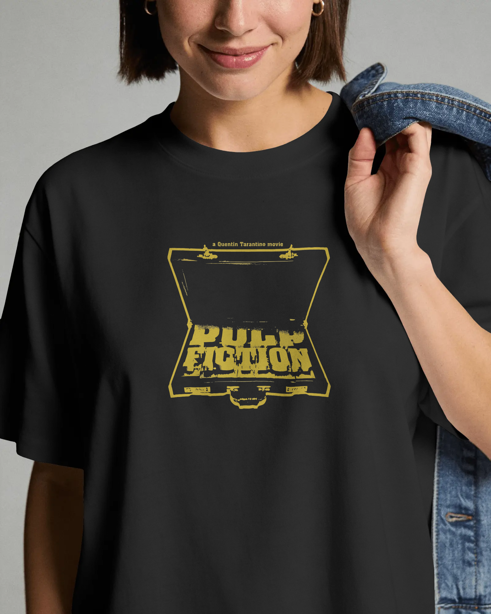 Pulp Fiction Siyah Unisex Tişört