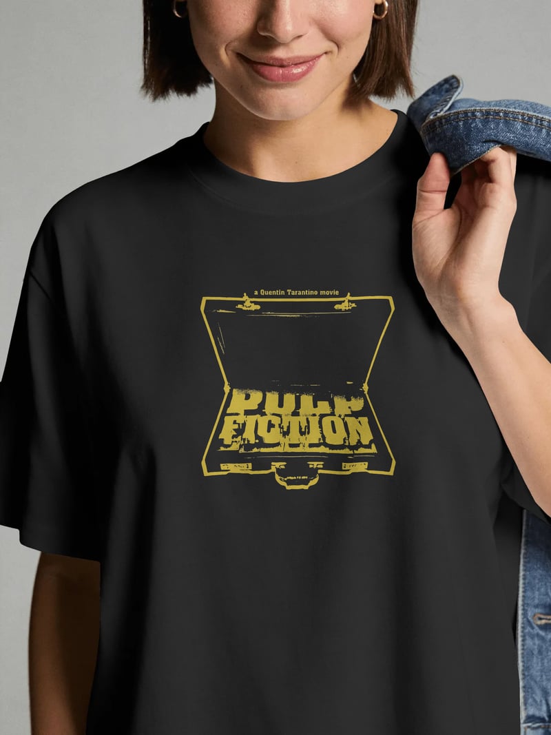 Pulp Fiction Siyah Unisex Tişört