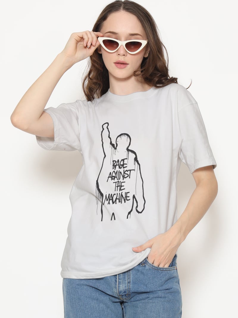 Rage Against the Machine Unisex Beyaz Tişört