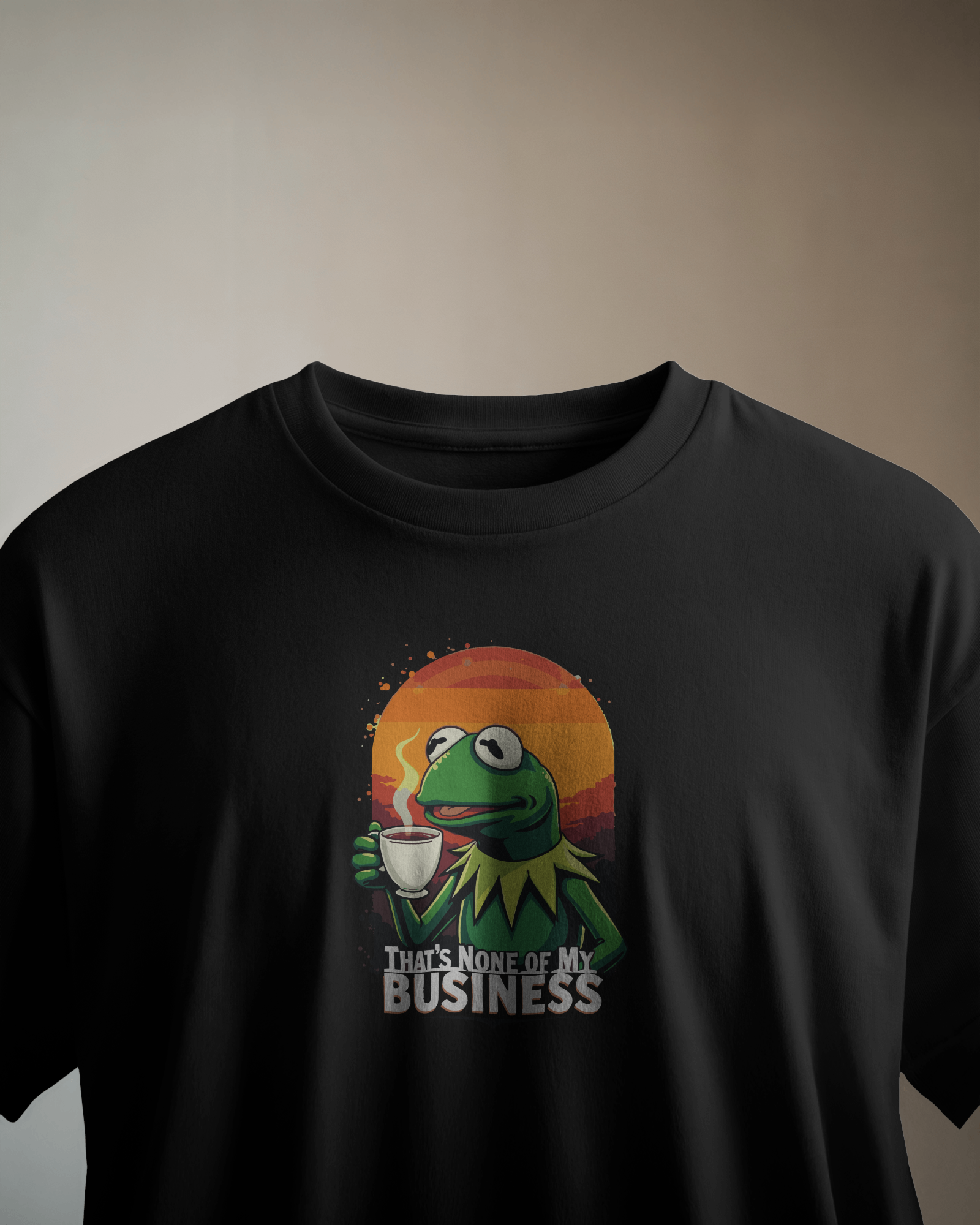 None of my Business Siyah Tişört